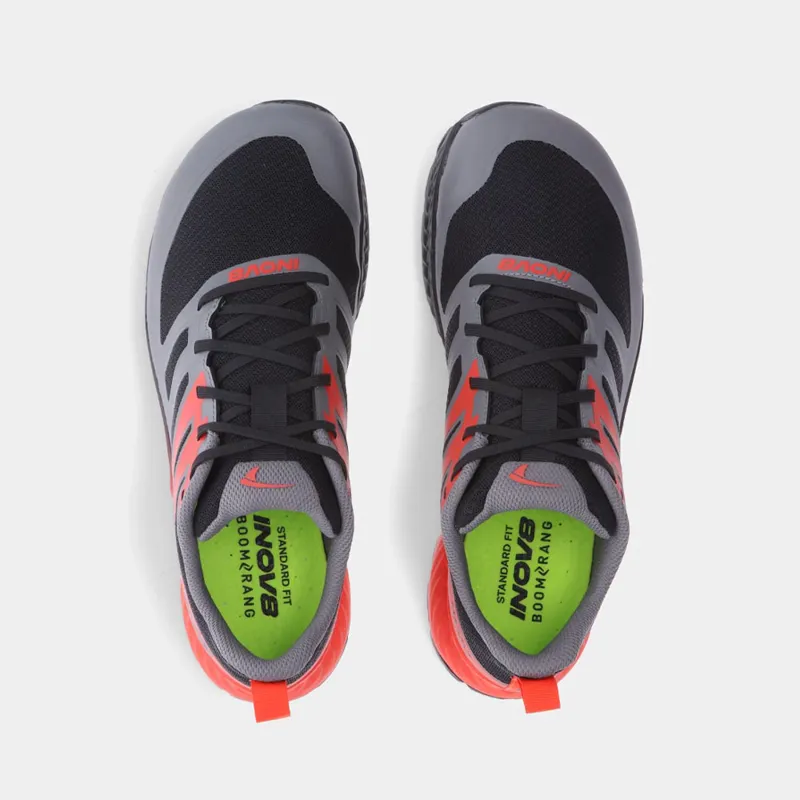 Inov8 M's TrailFly Black/Fiery Red/Dark Grey-2