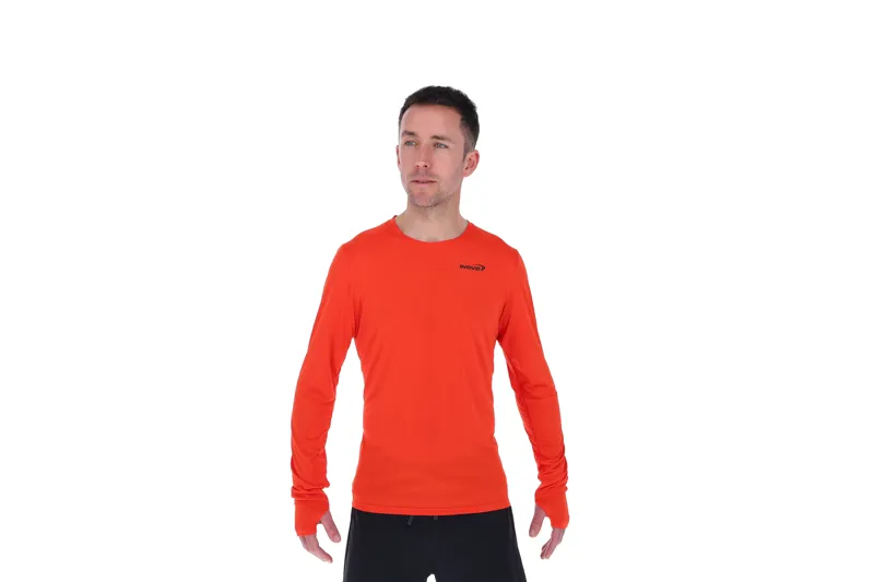 Inov8 M's Performance Long Sleeve T-Shirt Fiery Red/Red