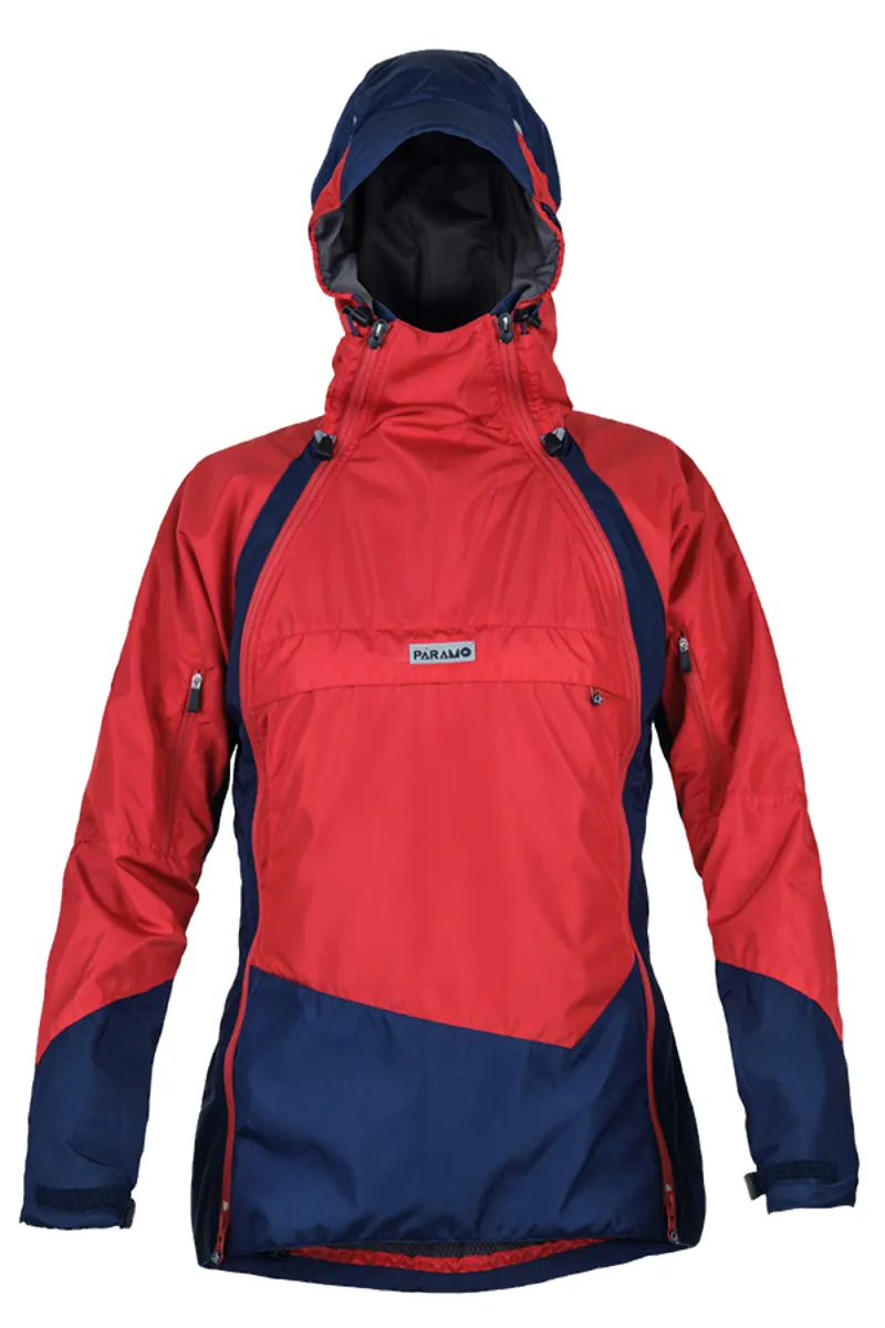Paramo Womens Velez Evolution Hybrid Smock Midnight/Fire-2