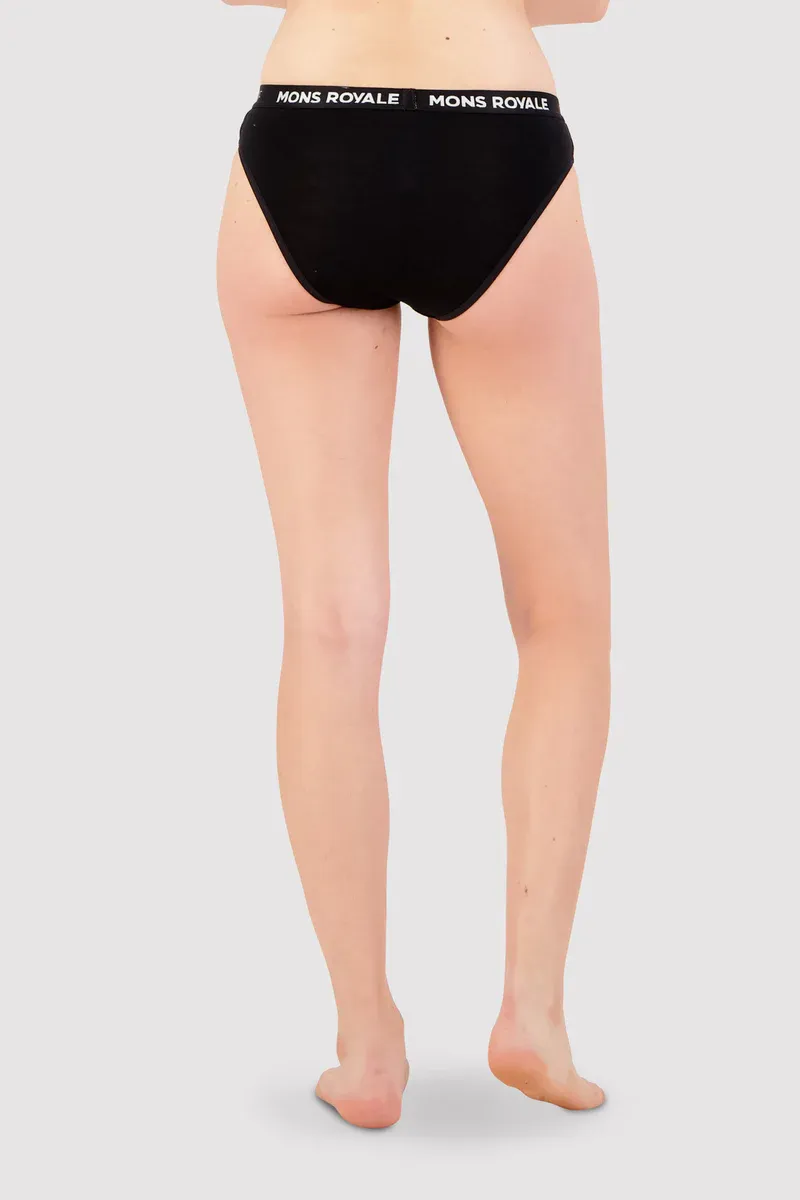 Mons Royale Women's FOLO Brief Black-1