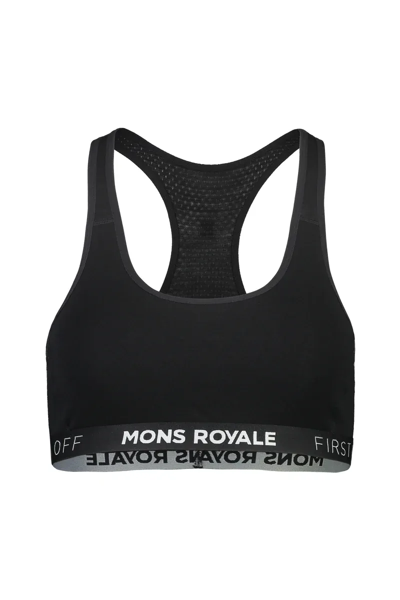 Mons Royale Women's Sierra Sports Bra Black-3
