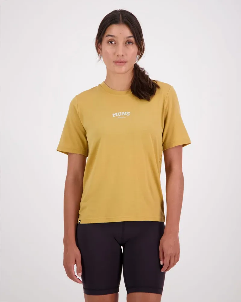 Mons Royale Women's Icon Relaxed Tee Honey
