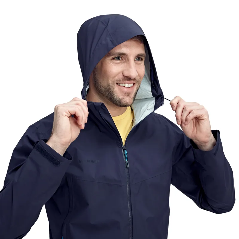 Mammut Mens Albula Hard Shell Hooded Jacket Marine-3