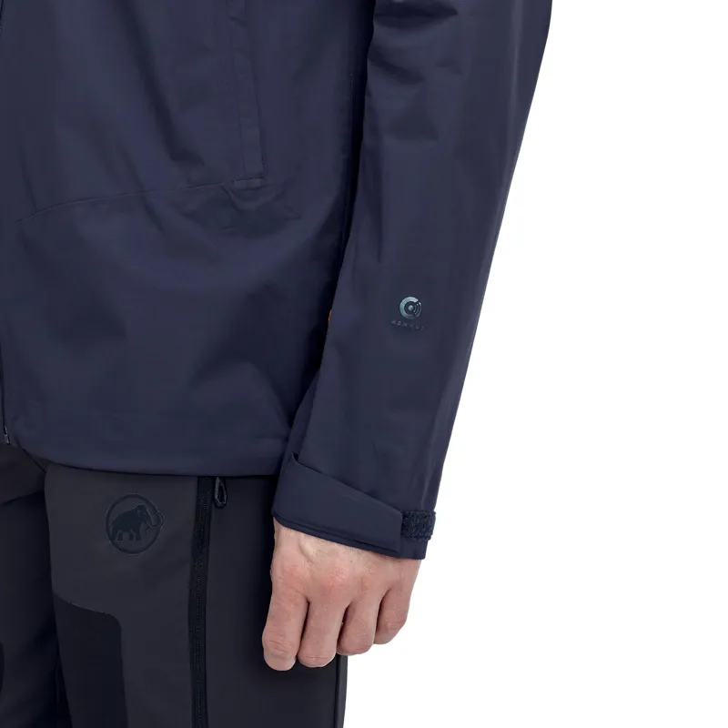 Mammut Mens Albula Hard Shell Hooded Jacket Marine-4