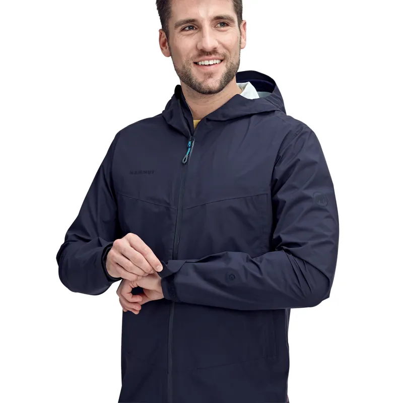 Mammut Mens Albula Hard Shell Hooded Jacket Marine-5