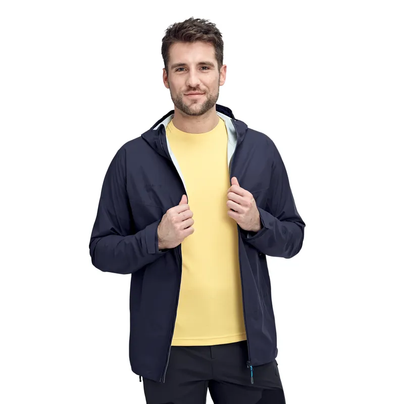 Mammut Mens Albula Hard Shell Hooded Jacket Marine-7