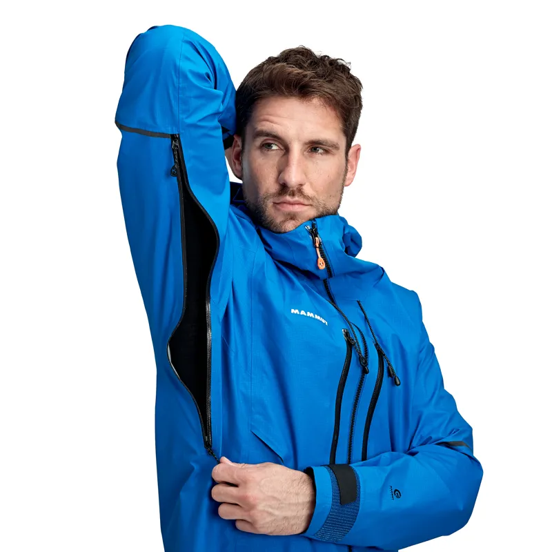 Mammut Mens Nordwand Advanced Hard Shell Hooded Jacket Azurit-4
