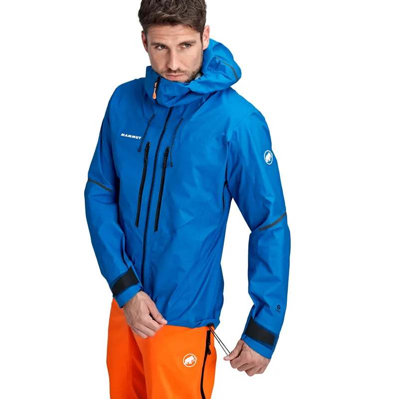 Mammut Mens Nordwand Advanced Hard Shell Hooded Jacket Azurit-6