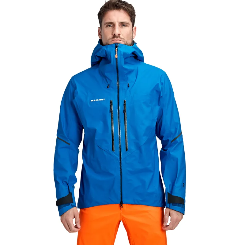 Mammut Mens Nordwand Advanced Hard Shell Hooded Jacket Azurit-1