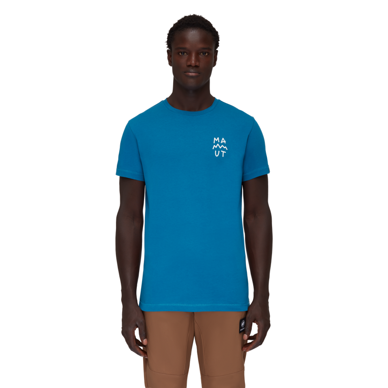 Mammut Massone T-Shirt Men Lettering deep ice-3