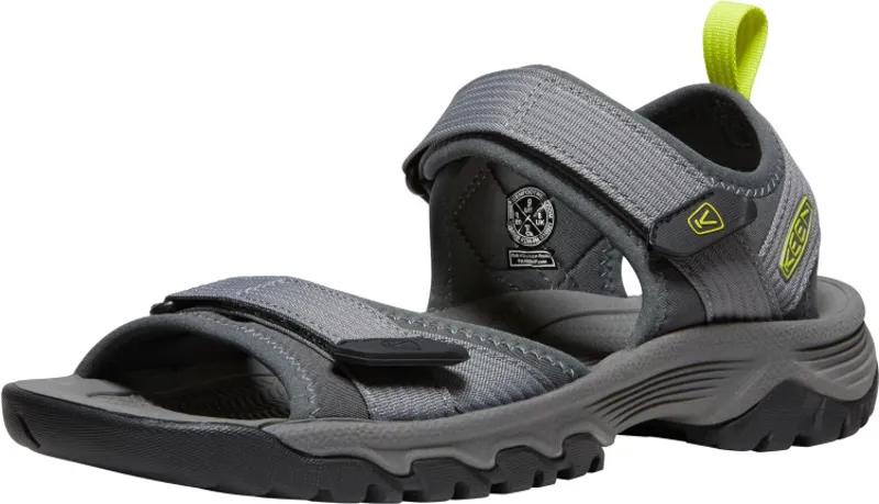 Keen Mens Targhee III Open Toe H2 Sandal Steel Grey/Evening Primrose-2