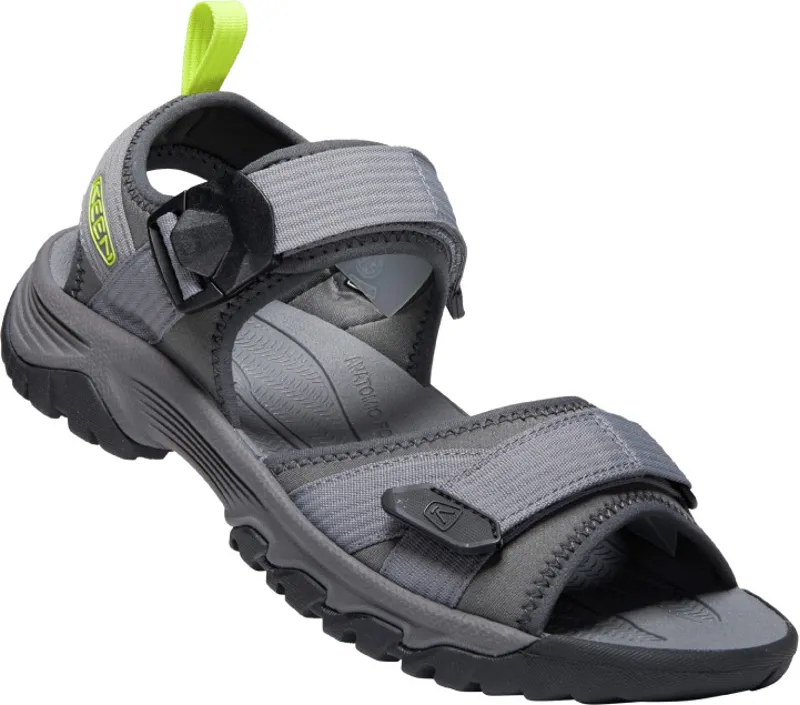 Keen Mens Targhee III Open Toe H2 Sandal Steel Grey/Evening Primrose-4