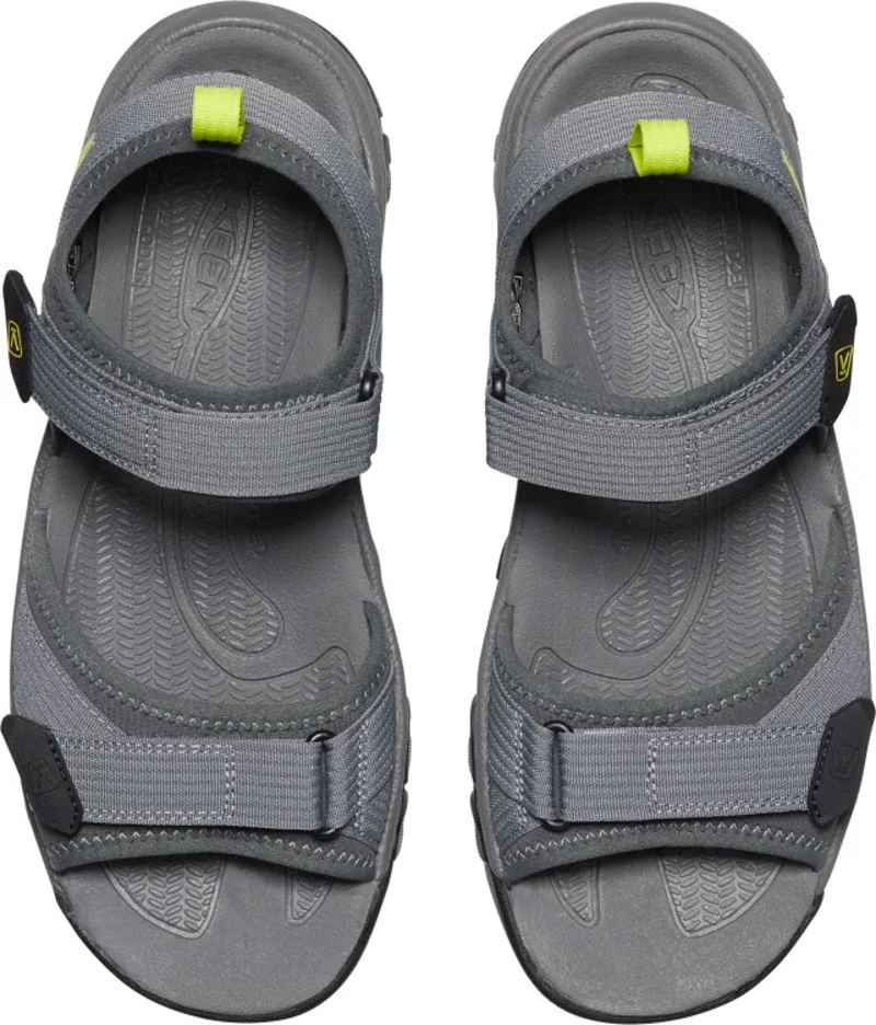 Keen Mens Targhee III Open Toe H2 Sandal Steel Grey/Evening Primrose-7