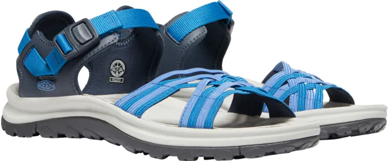 Keen Womens Terradora II Strappy Open Toe Sandal Navy/Mykonos Blue-3