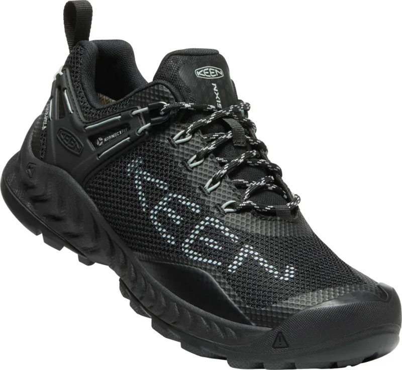 Keen Womens Nxis Evo Waterproof Shoe Black/Cloud Blue-2