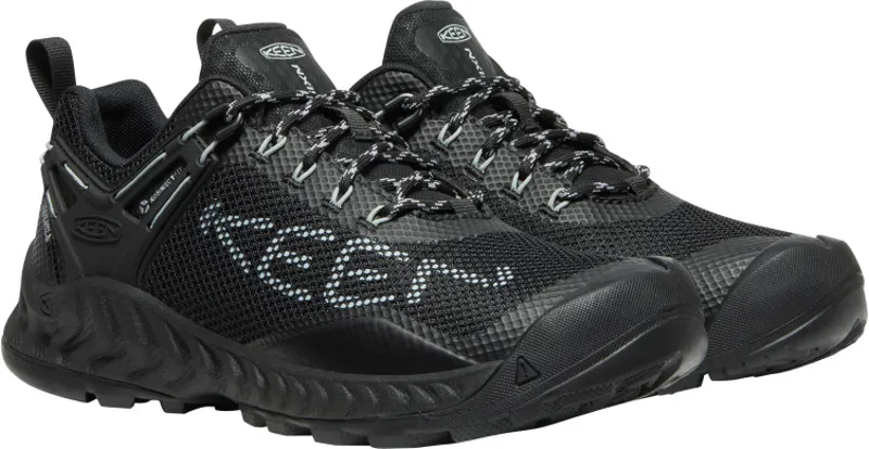 Keen Womens Nxis Evo Waterproof Shoe Black/Cloud Blue-1