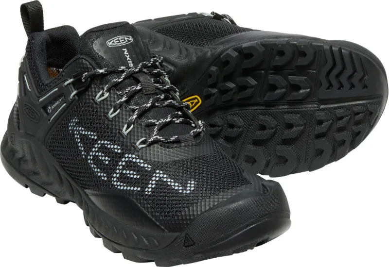 Keen Womens Nxis Evo Waterproof Shoe Black/Cloud Blue-3