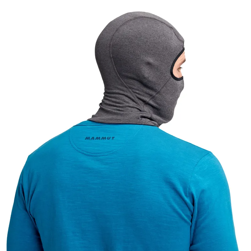 Mammut Balaclava in Black Melange-2