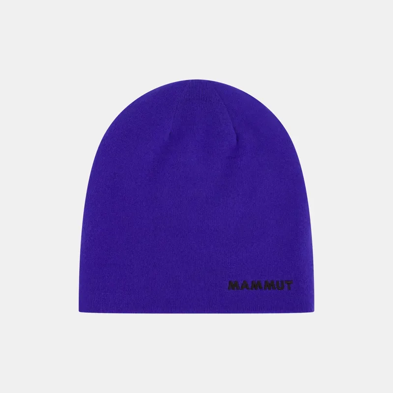 Mammut Logo Beanie Reversible in Eiger Blue-Black-1