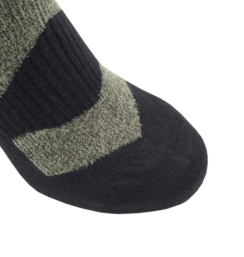 Sealskinz Walking Thin Mid Socks Olive Marl/Charcoal-1