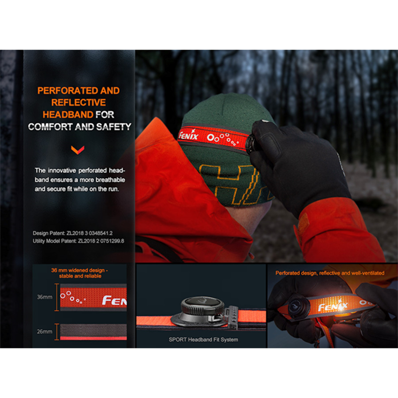 Fenix HL32R-T High Performance Trail Running Head Torch - Black-7