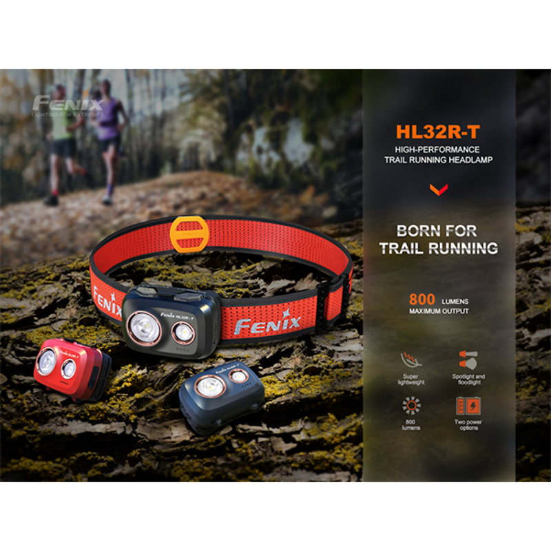 Fenix HL32R-T High Performance Trail Running Head Torch - Black-8