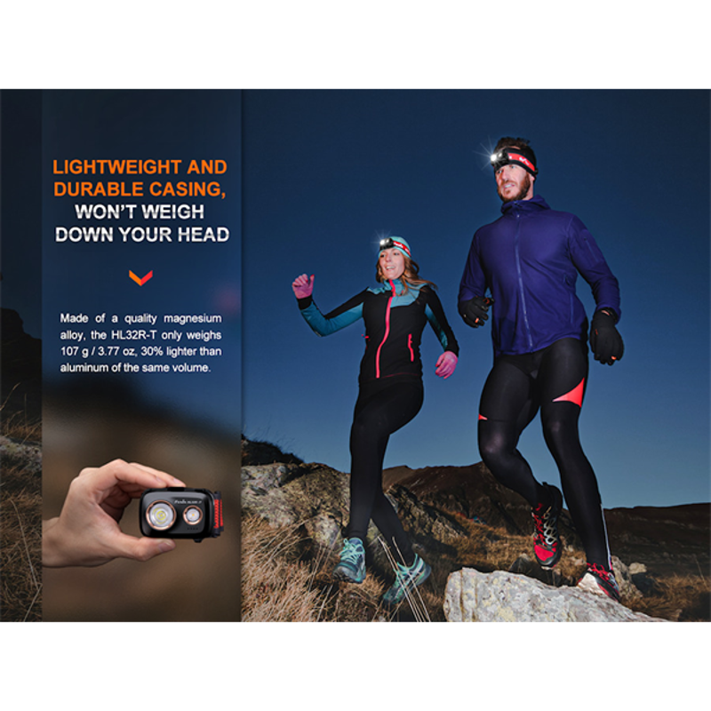 Fenix HL32R-T High Performance Trail Running Head Torch - Black-9