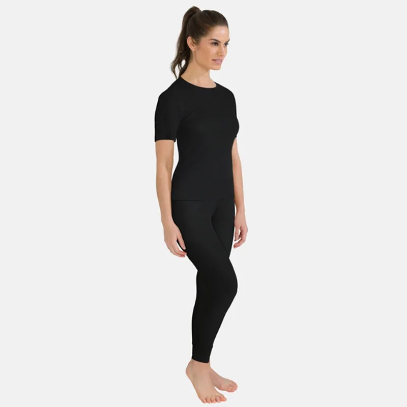 Odlo Womens Active Warm Baselayer Pants Black-6