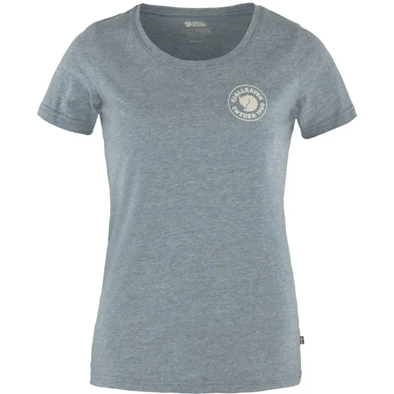 Fjallraven Women's 1960 Logo T-Shirt in Indigo Blue-Melange