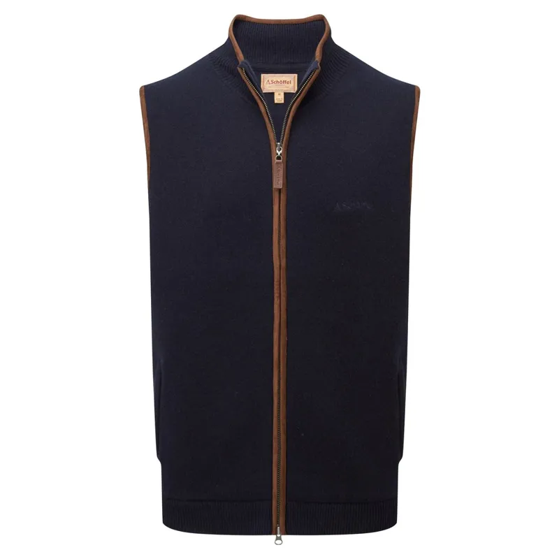 Schoffel Mens Orkney Merino Gilet Navy