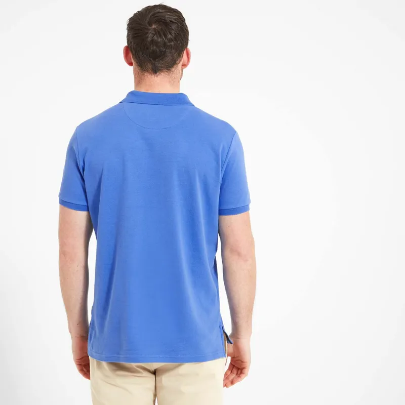 Schoffel Mens St Ives Jersey Polo Shirt Cornflower Blue-3