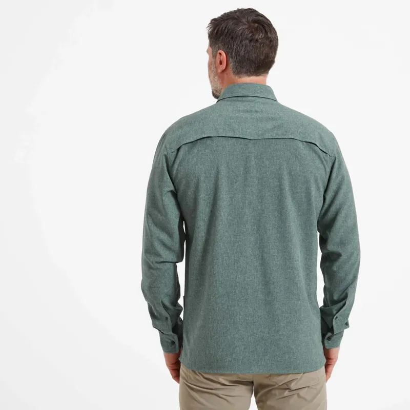 Schoffel Men's Findhorn Technical Fishing Shirt Dark Olive-1