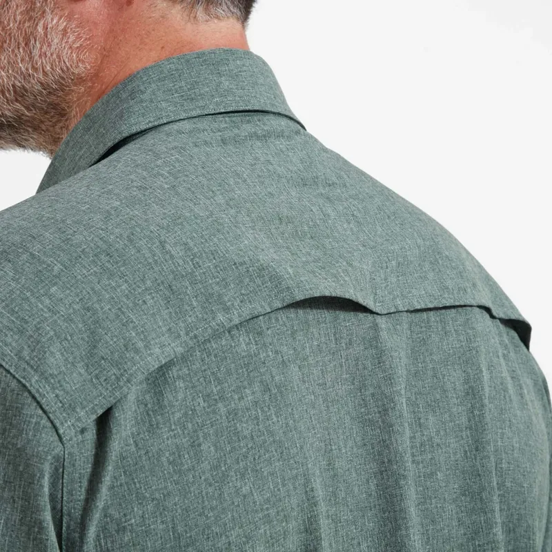 Schoffel Men's Findhorn Technical Fishing Shirt Dark Olive-4