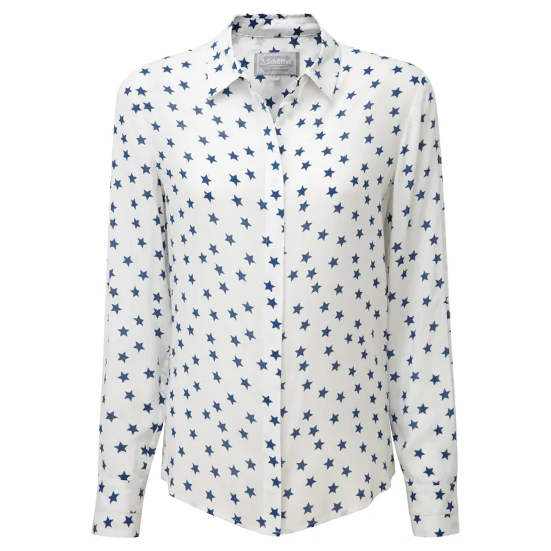Schoffel Womens Helmsley Shirt Navy Star