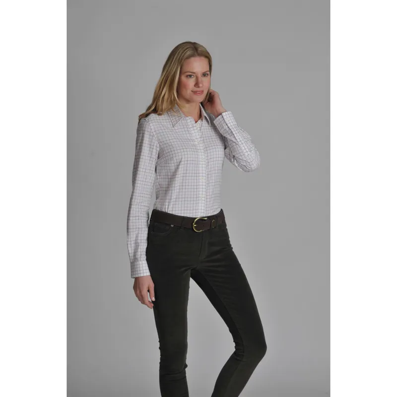 Schoffel Tattersall Womens Shirt Pink/Green Check-2