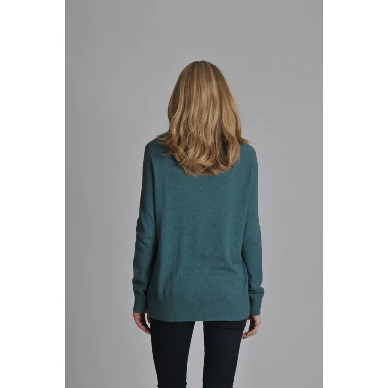 Schoffel Cotton Cashmere Womens Turtle Neck Sweater Kingfisher-3