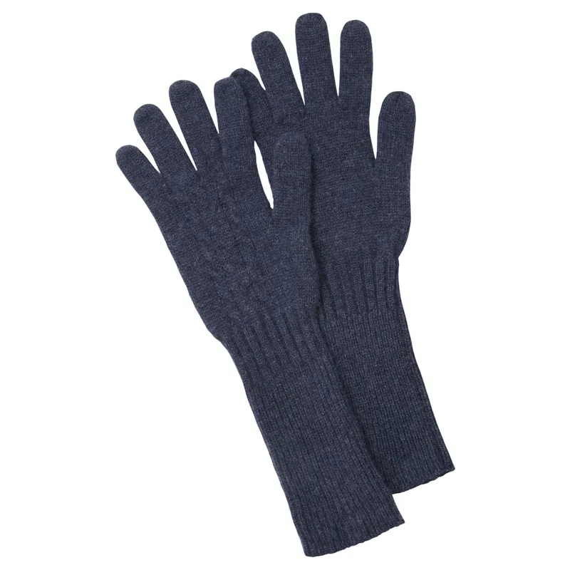 Schoffel Cashmere Cable Glove Indigo