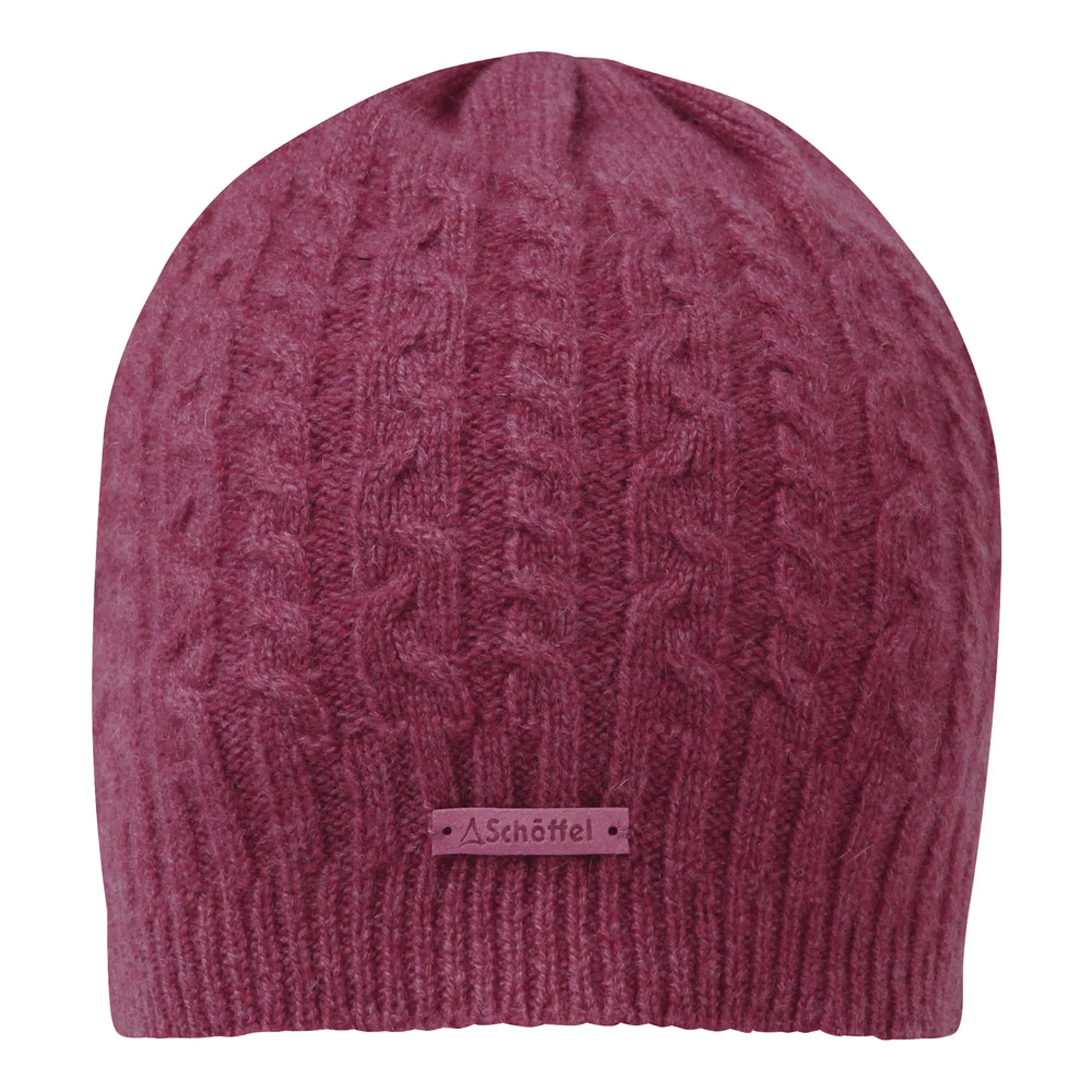 Schoffel Cashmere Cable Hat Raspberry - Main Image