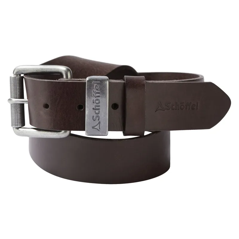 Schoffel Leather Belt Dark Brown
