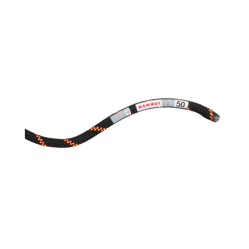 Mammut Alpine Sender 8.7mm Dry BlackSafety Orange 50m