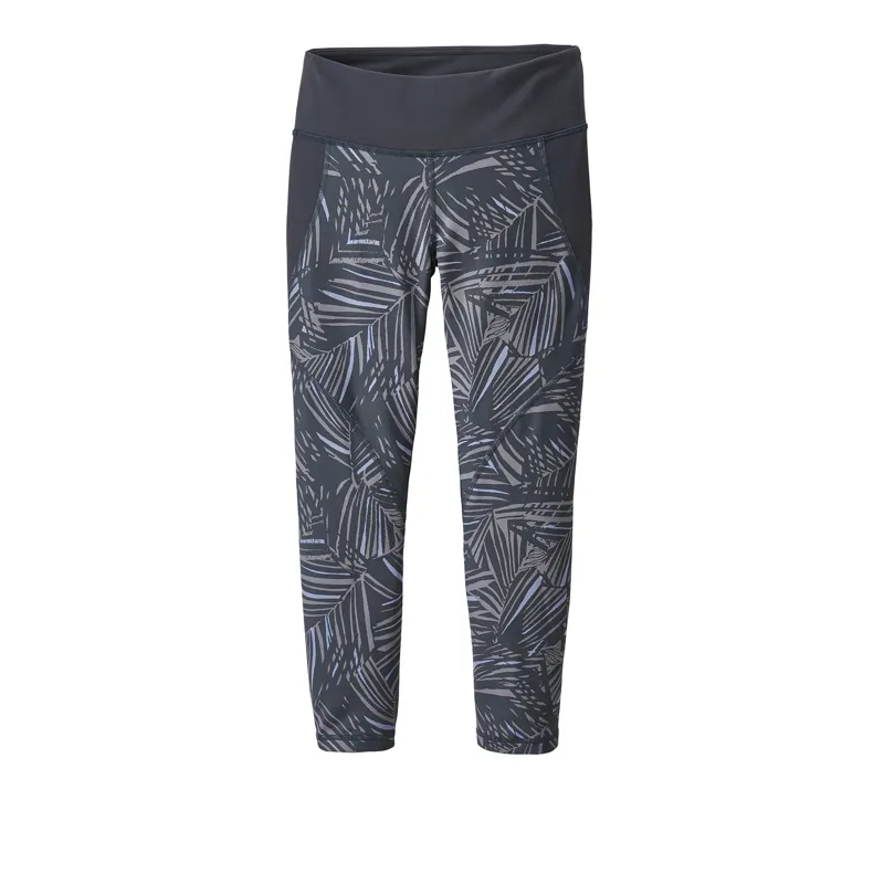 Patagonia Womens Centered Crops Rain Fern: Smolder Blue