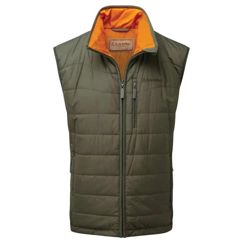 Schoffel Mens York Gilet Olive Marl
