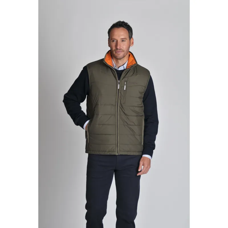 Schoffel Mens York Gilet Olive Marl-2