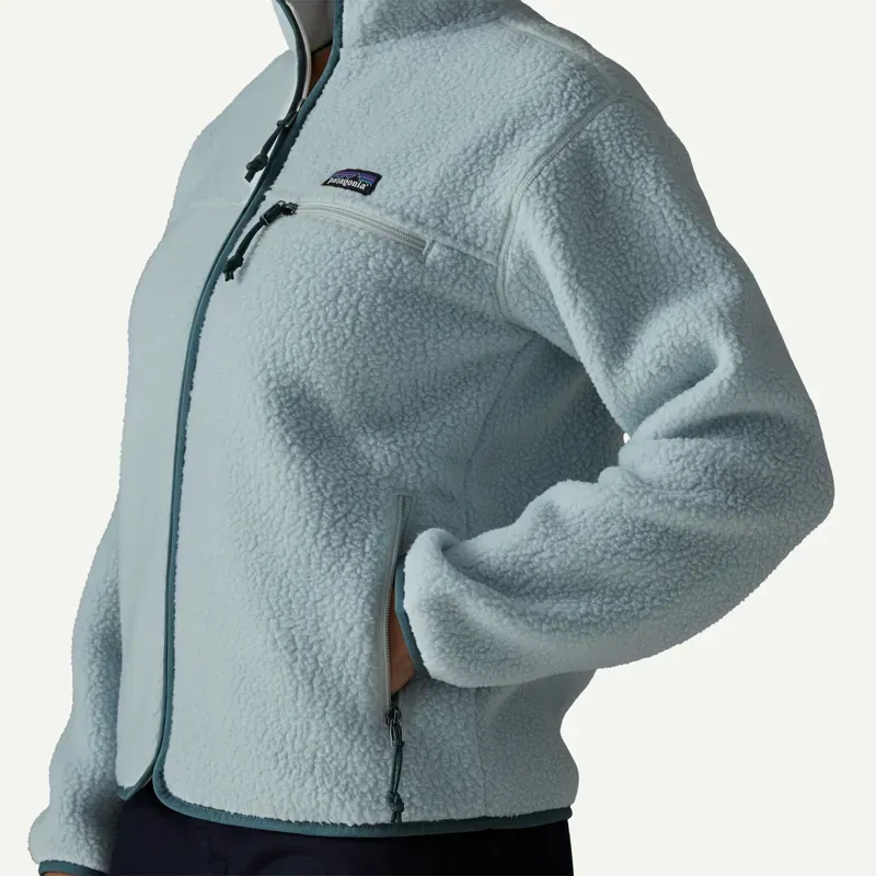 Patagonia Women's Retro Pile Fleece Jacket in Virtually Blue-4