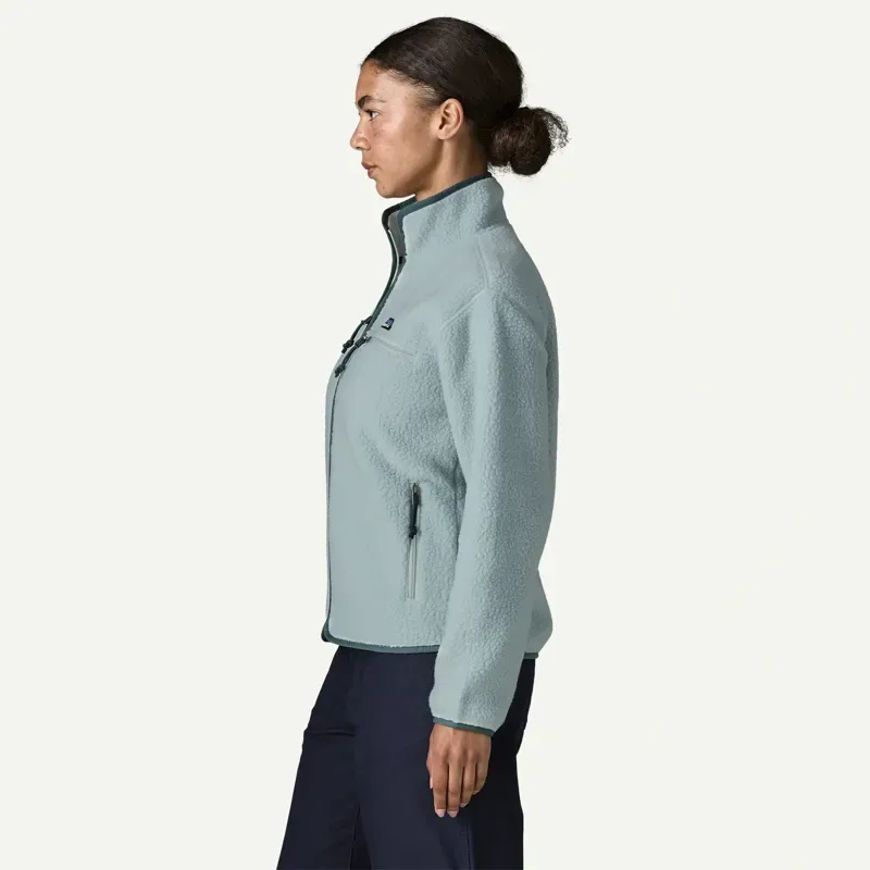 Patagonia Women's Retro Pile Fleece Jacket in Virtually Blue-3