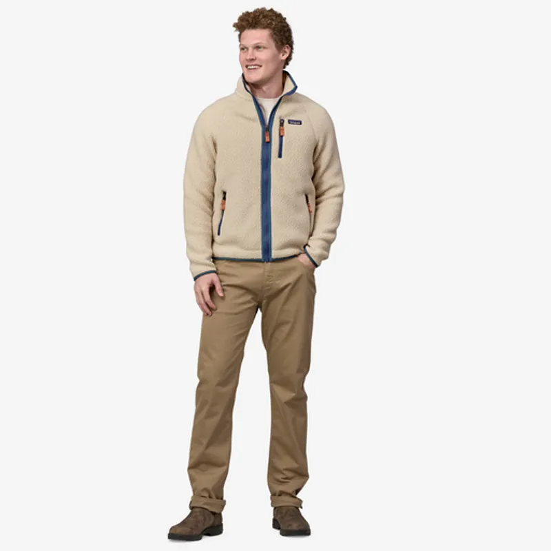 Patagonia Men's Retro Pile Jkt Dark Natural w/Utility Blue-3