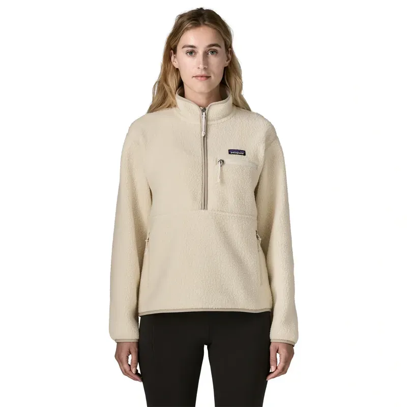 Patagonia Women's Retro Pile Marsupial Fleece Pullover in Natural-1