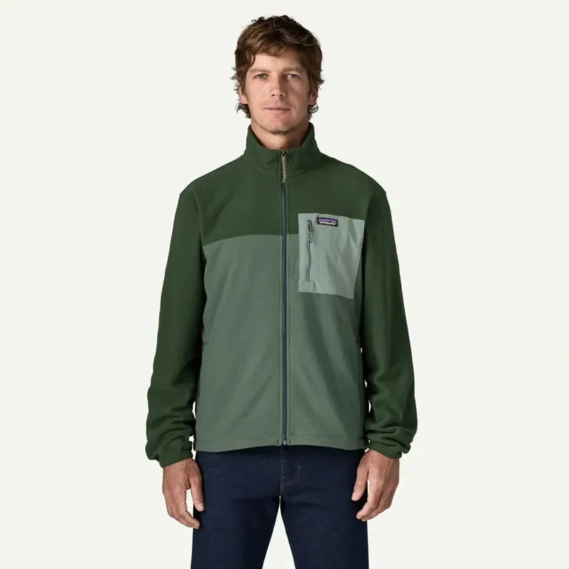 Patagonia Micro D Fleece Patch Pocket Jacket in Canopy Green-1