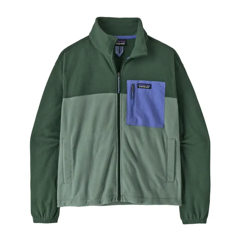 Patagonia Women's Micro D Fleece Patch Pocket Jacket in Cover Green