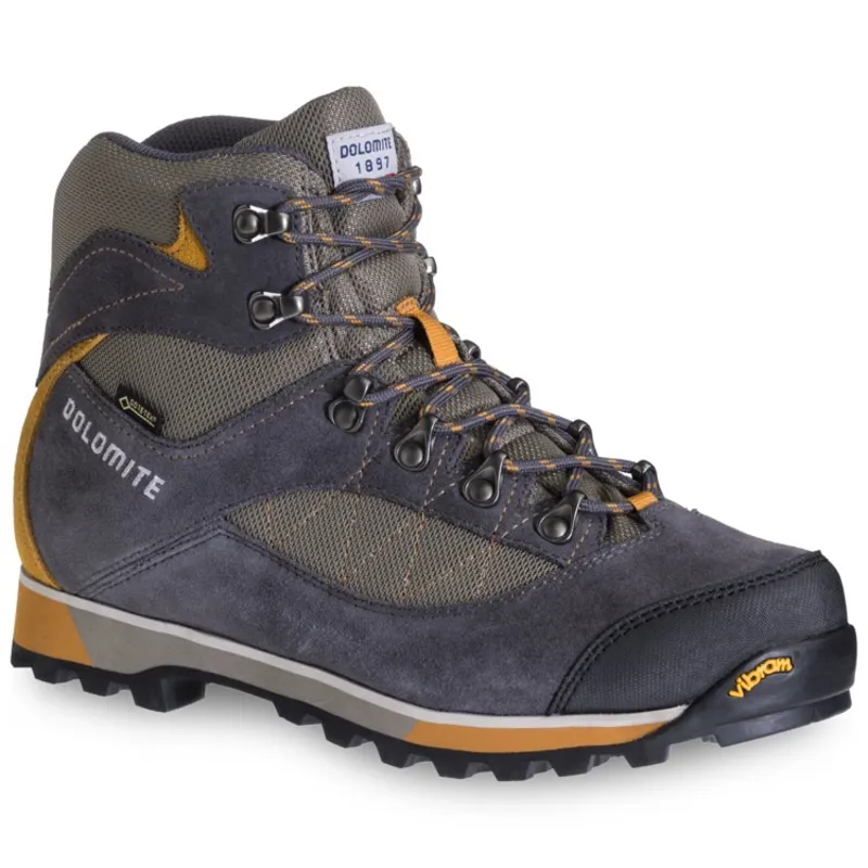 Dolomite Zernez GTX Mens Shoe Asphalt Grey/Burnt Orange